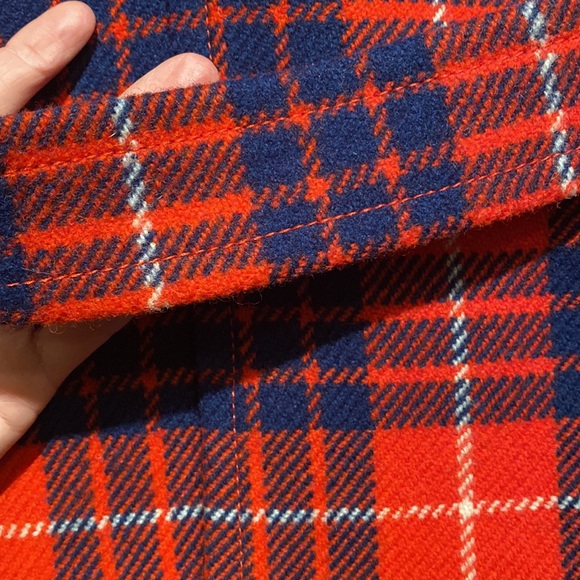 J. Crew Hamilton Plaid Peacoat Size 6 - Picture 12 of 15